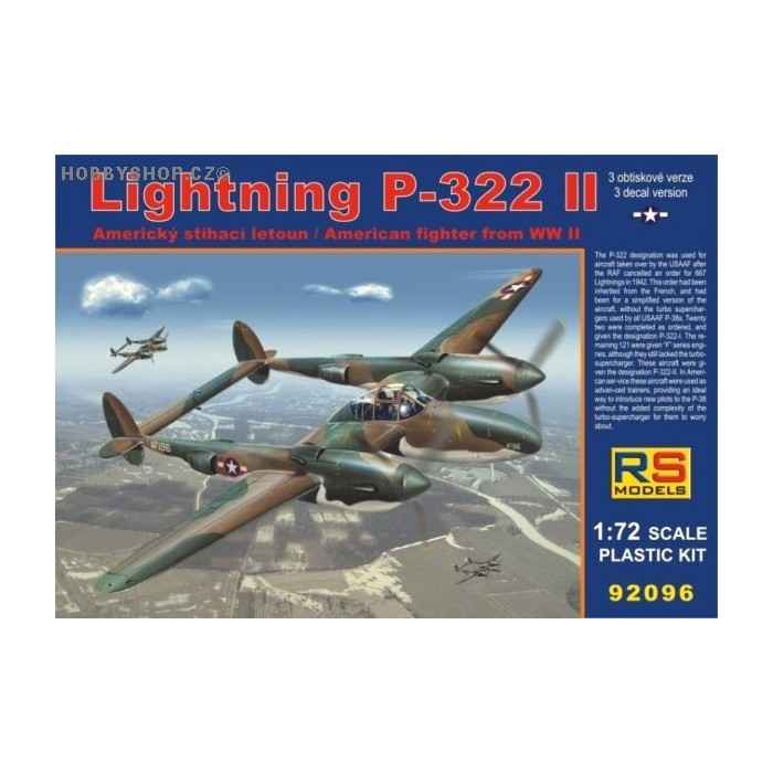 Lightning P-322 II - 1/72 kit