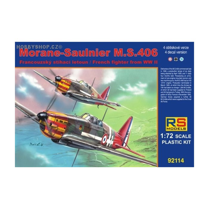 Morane-Saulnier M.S.406 Vichy - 1/72 kit