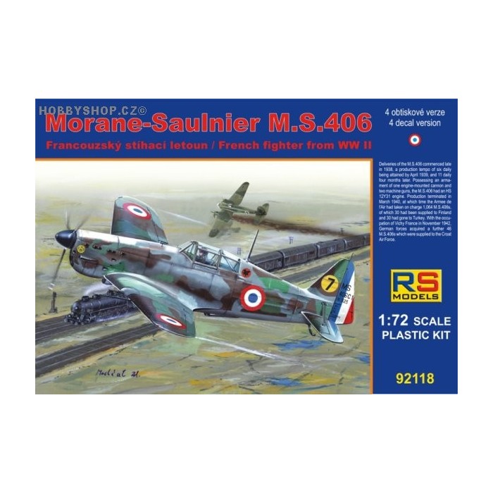 Morane-Saulnier M.S.406 France 1940 - 1/72 kit