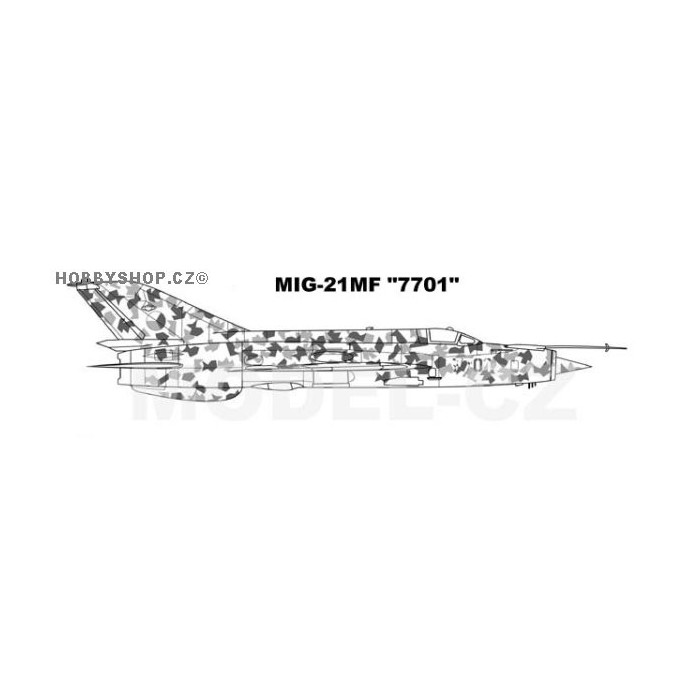 MiG-21MF '7701' - 1/48 mask