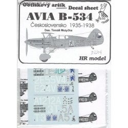 Avia B-534 Czechoslovakia - 1/72 decal