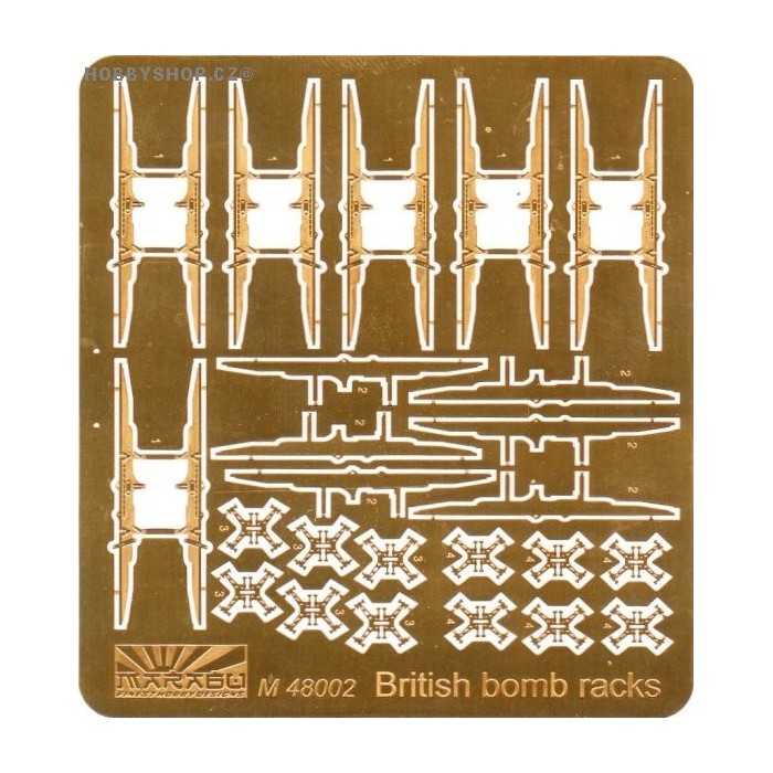 British bomb rack part 1 - 1/48 PE set