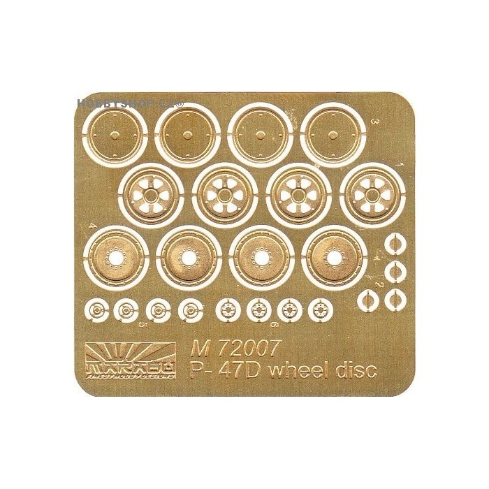 P-47D wheel disc - 1/72 PE set