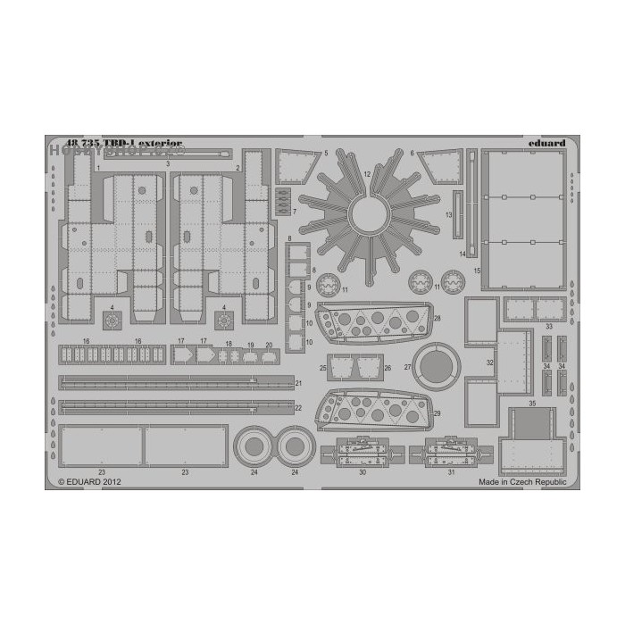 TBD-1 exterior - 1/48 PE set