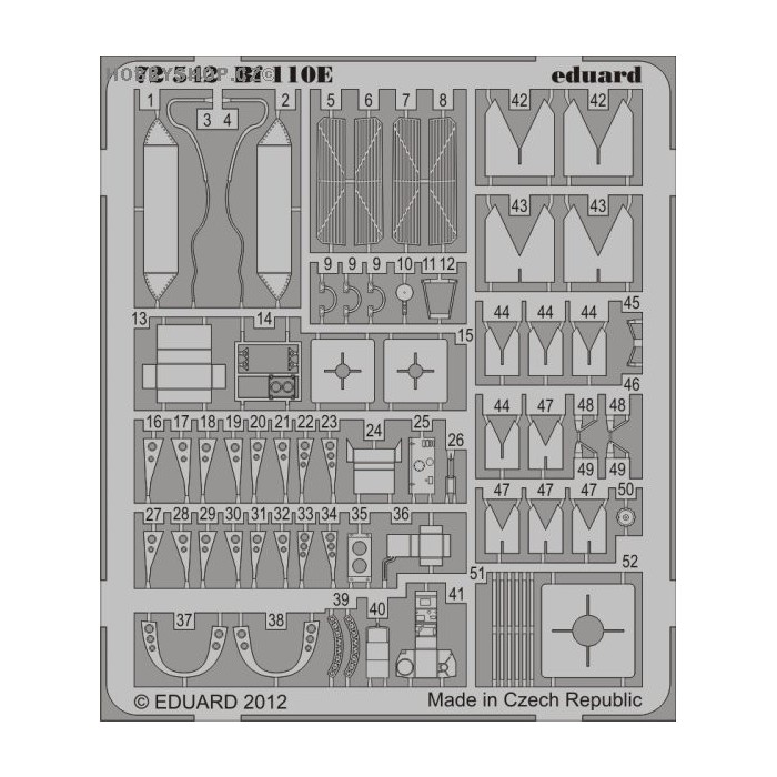 Bf 110E - 1/72 PE set