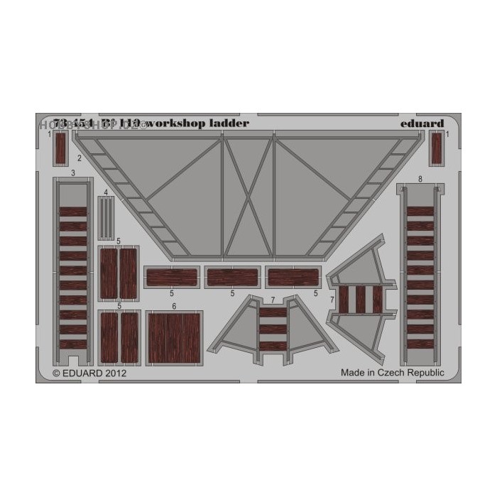 Bf 110 workshop ladder - 1/72 painted PE set