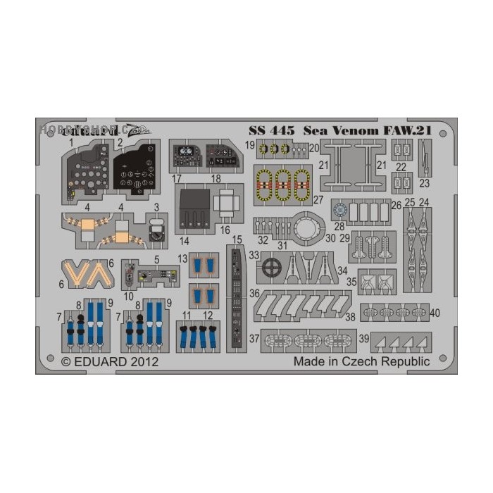 Sea Venom FAW.21 S.A. - 1/72 ZOOM PE set