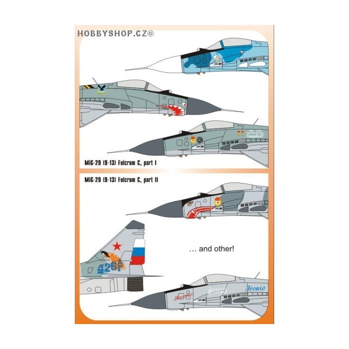 MiG-29 Fulcrum C (9-13) Part I. - 1/72 decal