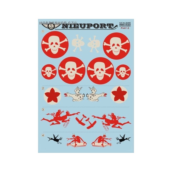 Nieuport Part 2 (masks&decals) - 1/32 decal