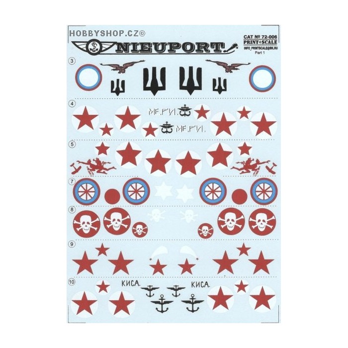 Nieuport 17-25 bis Part 1 - 1/72 decal