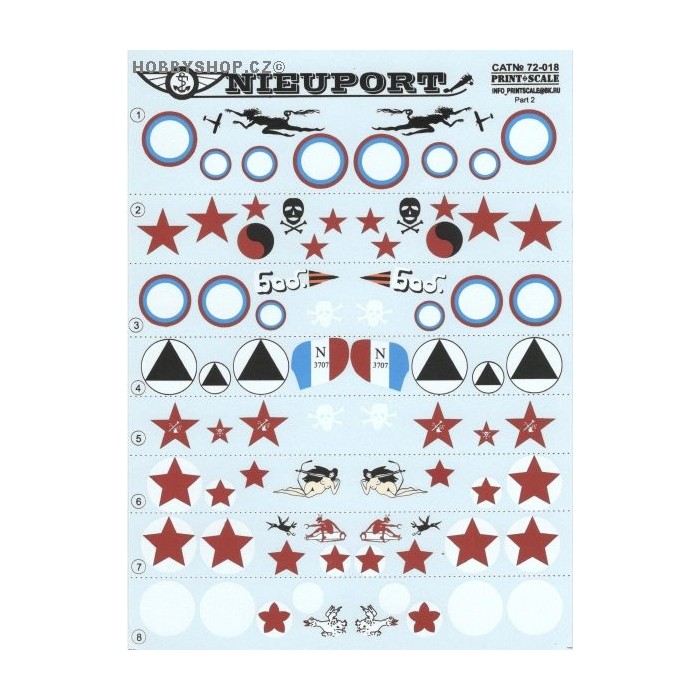 Nieuport 17-25 bis Part 2 - 1/72 decal