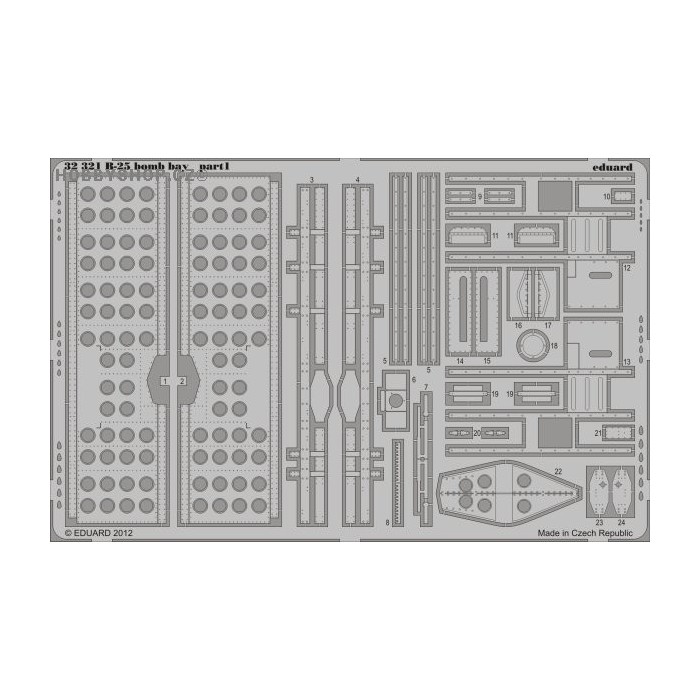 B-25 bomb bay - 1/32 PE set
