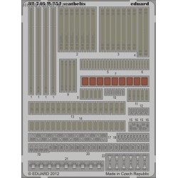 B-25J seatbelts - 1/32 painted PE set