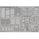 B-25J bomber cockpit interior S.A. - 1/32 painted PE set