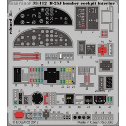 B-25J bomber cockpit interior - 1/32 ZOOM PE set