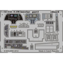 A-4M interior S.A. - 1/32 painted PE set
