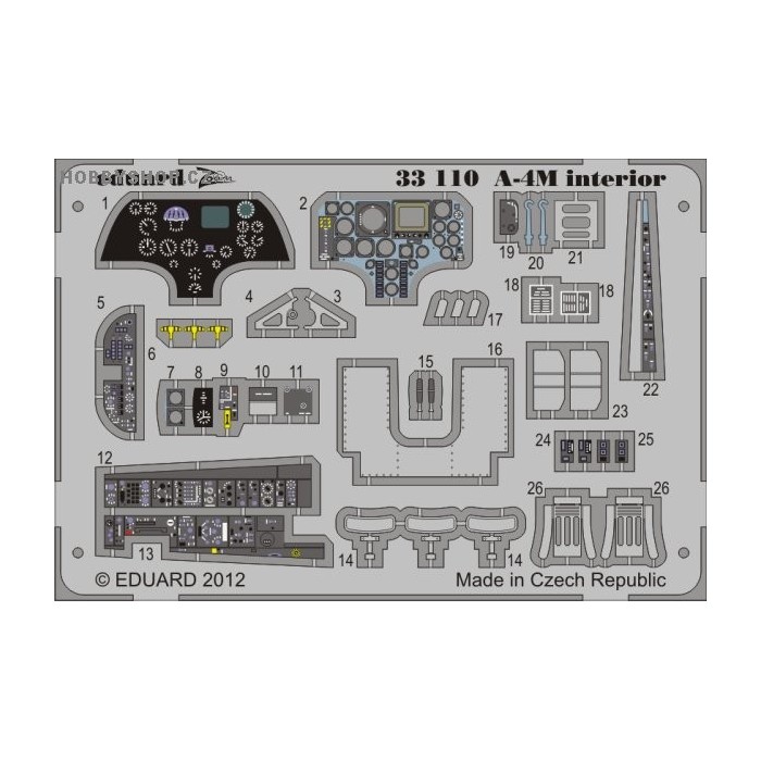 A-4M interior S.A. - 1/32 ZOOM painted PE set
