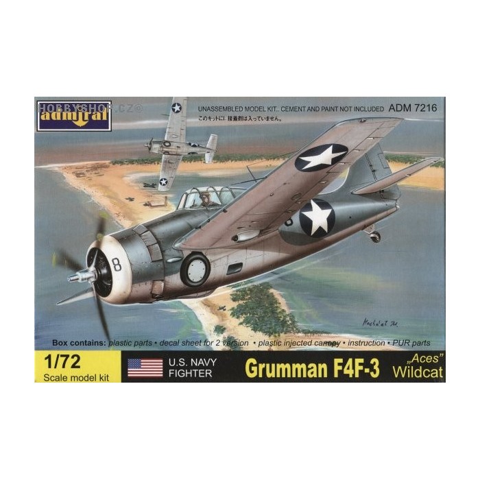 Grumman F4F-3 Wildcat Aces - 1/72 kit