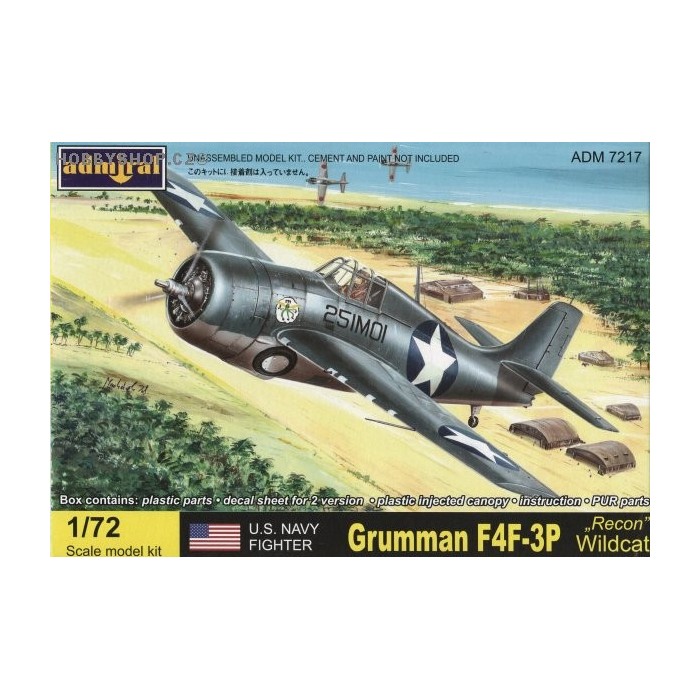 Grumman F4F-3P Wildcat Recon - 1/72 kit