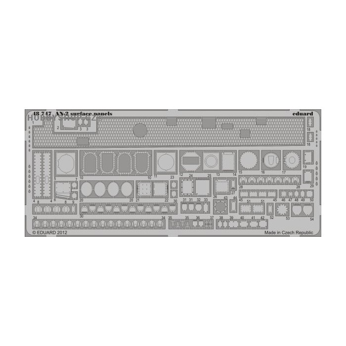 An-2 surface panels - 1/48 PE set