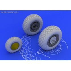 B-25H/J wheels  - 1/32 detail set