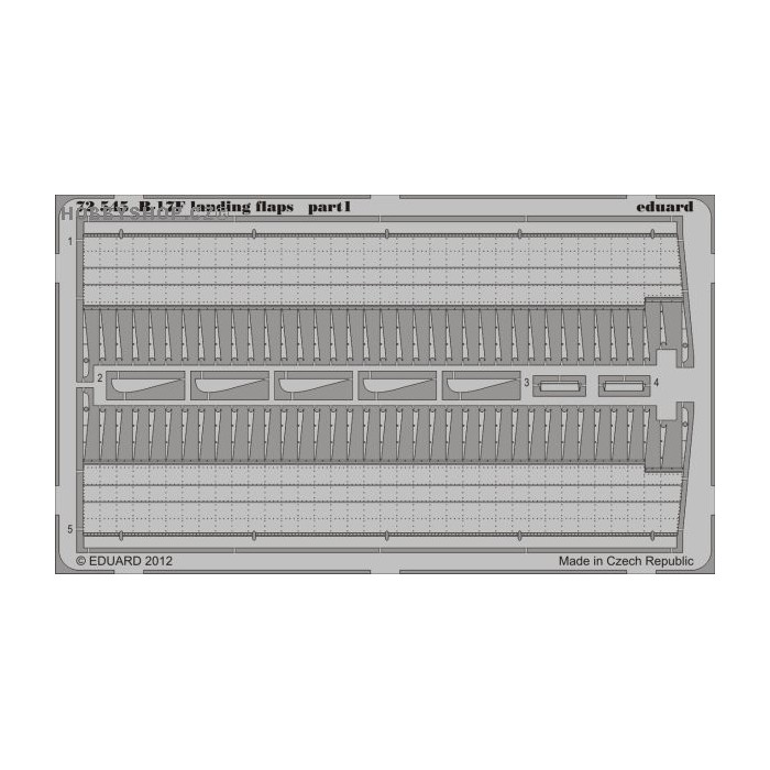 B-17F landing flaps - 1/72 PE set