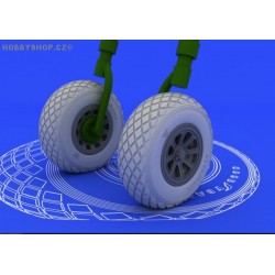 P-51 wheels  - 1/32 detail set