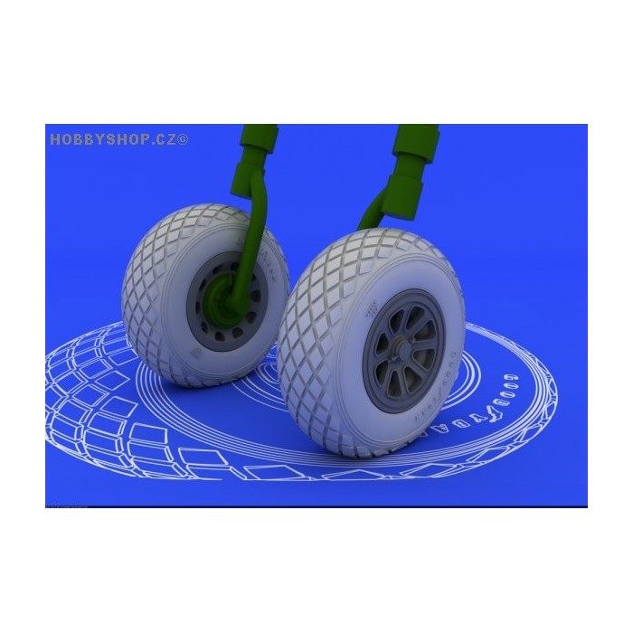 P-51 wheels - 1/32 update set