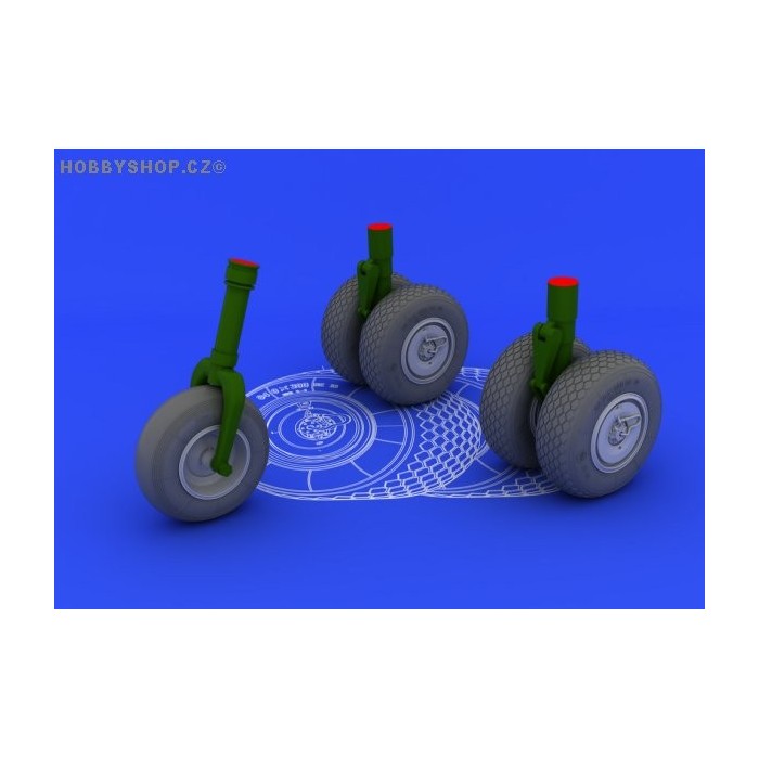 He 219 wheels - 1/32 update set