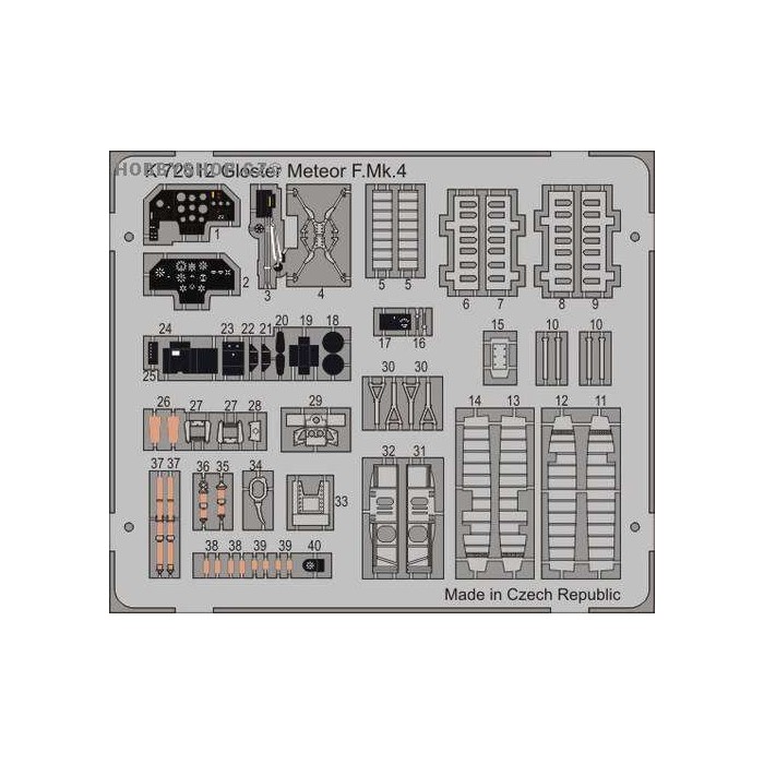 Meteor Mk.4 - 1/72 Painted PE set
