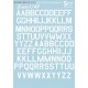 USAF modern stencil letters & numbers (WHITE) - 1/48 decal