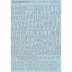 USAF modern stencil letters & numbers (WHITE) - 1/32 decal