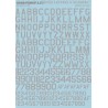 USAF modern stencil letters & numbers (WHITE) - 1/32 decal
