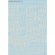 USAF modern stencil letters & numbers (GRAY) - 1/32 decal