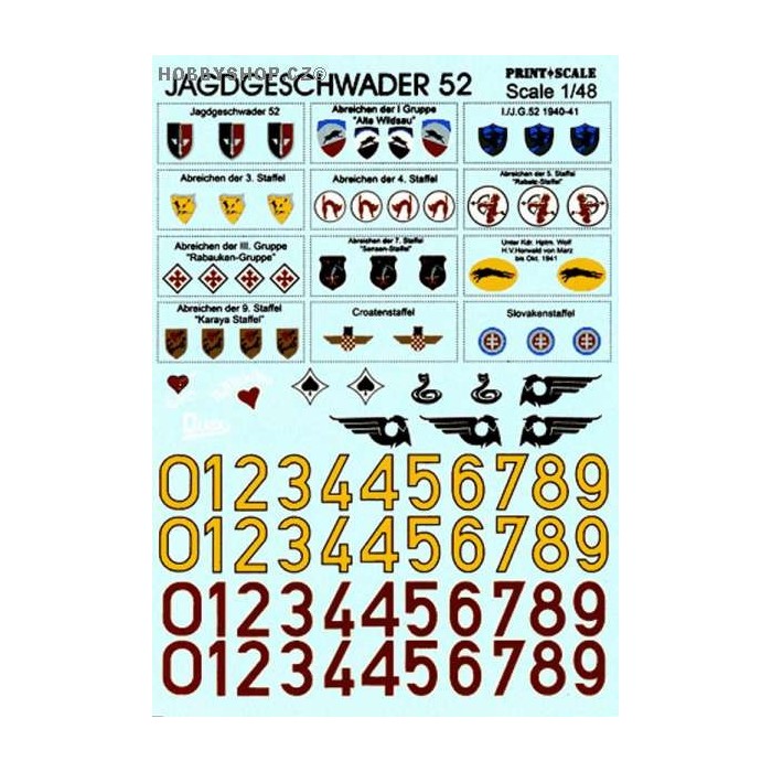Jagdgeschwader 52 - 1/48 decal