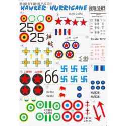 Hawker Hurricane - 1/72 decal