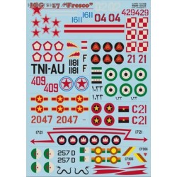 MiG-17 Fresco - 1/72 decal