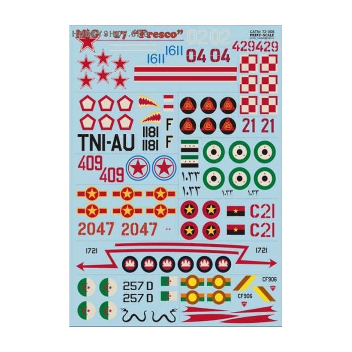 MiG-17 Fresco - 1/72 decal