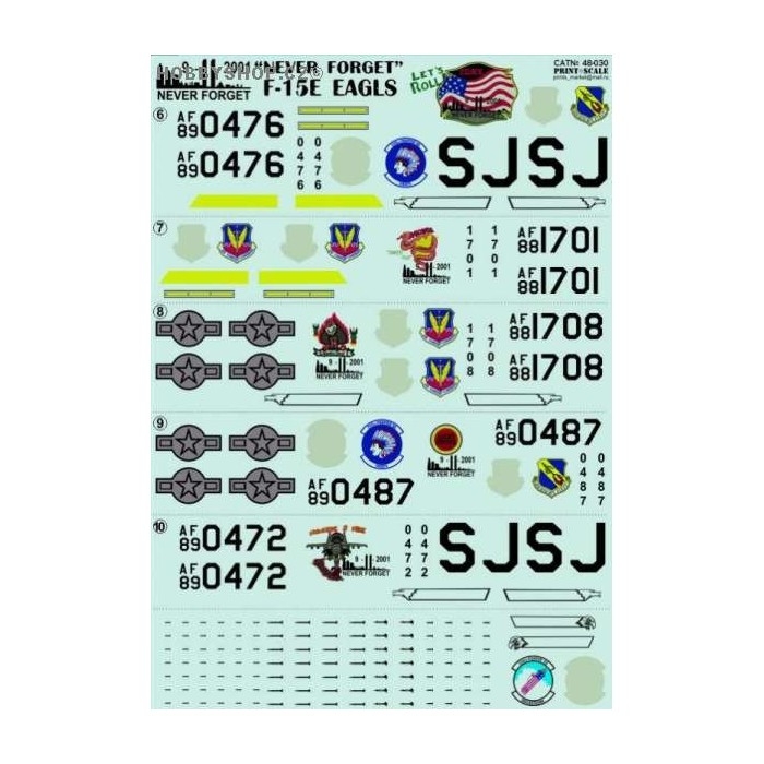 F-15E Part 1 - 1/48 decal