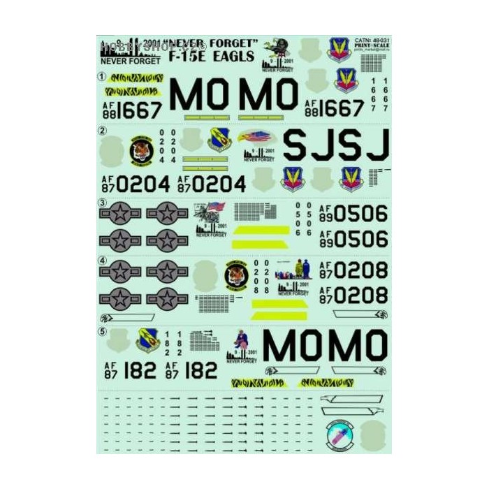 F-15E Part 2 - 1/48 decal