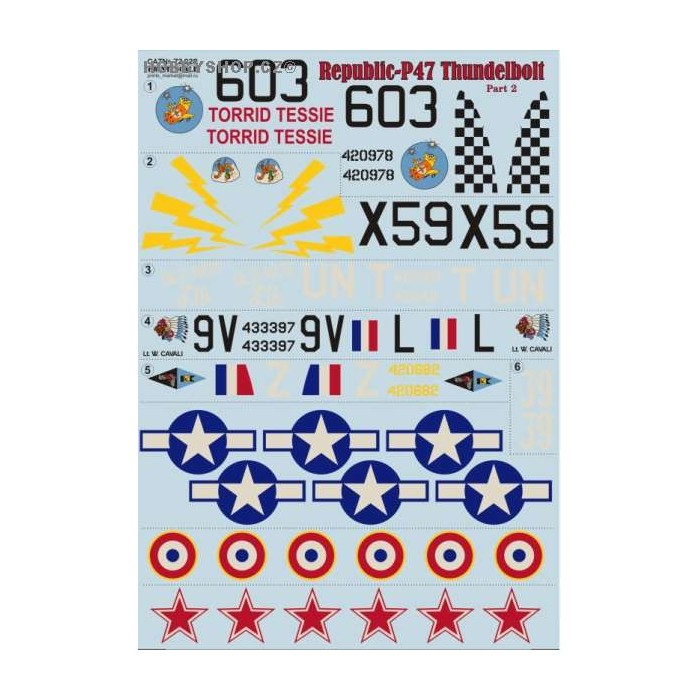 P-47 Thunderbolt Part 2 - 1/72 decal