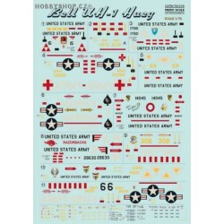Bell UH-1 Huey - 1/72 decal