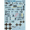 Messerschmitt Bf-110 - 1/72 decal