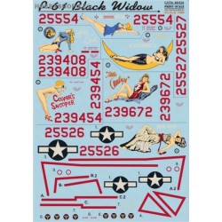 P-61 Black Widow Part 1 - 1/48 decal