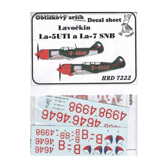 La-5FN, La-5UTI & La-7 SNB - 1/72 decal