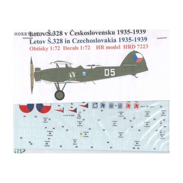 Letov S.328 Czechoslovakia 1935-39 - 1/72 decal