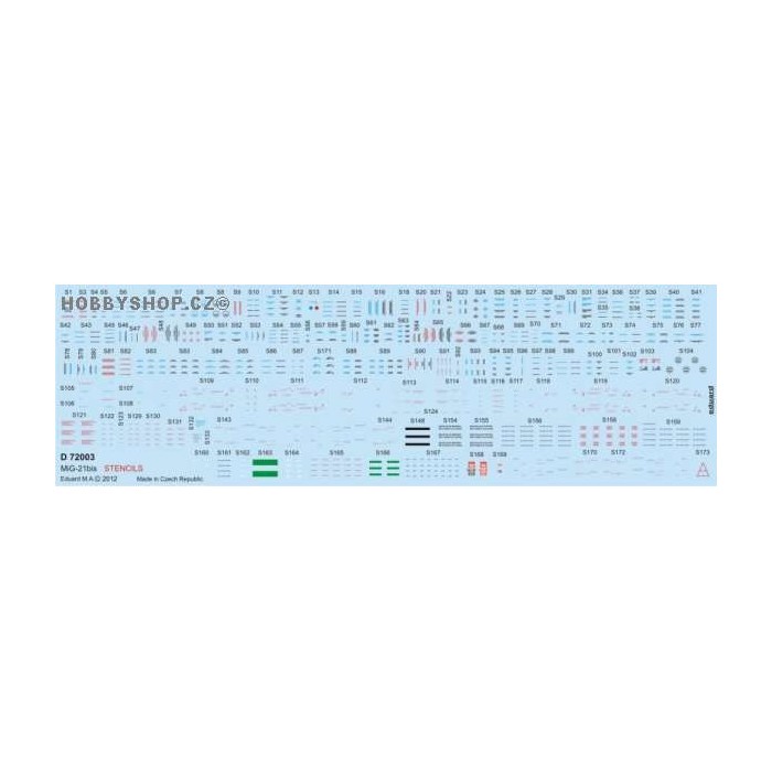 MiG-21BIS stencils - 1/72 decals