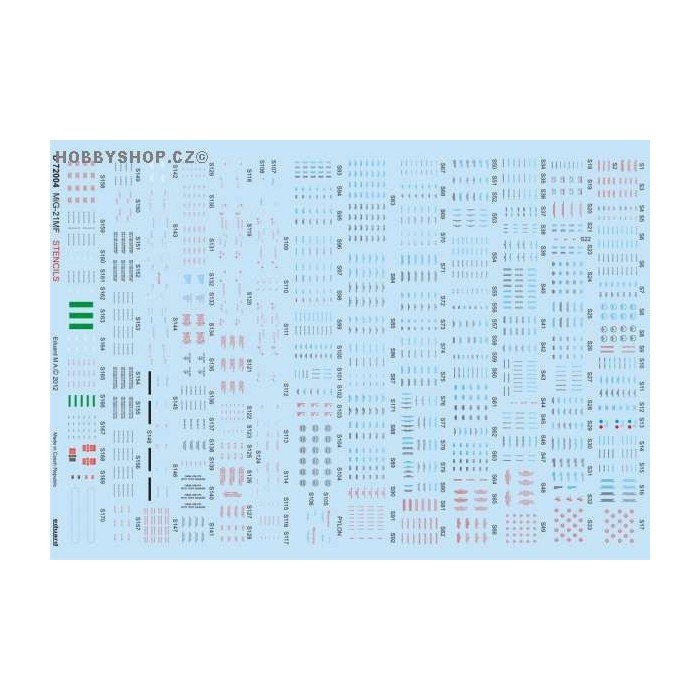 MiG-21MF stencils - 1/72 decals