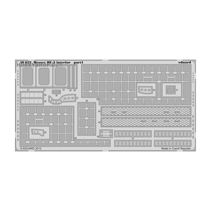 Wessex HU.5 interior S.A. - 1/48 painted PE set