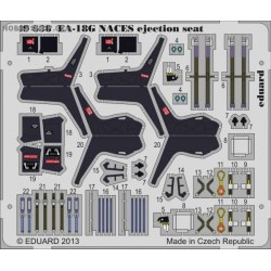 EA-18G NACES ejection seat - 1/48 painted PE set